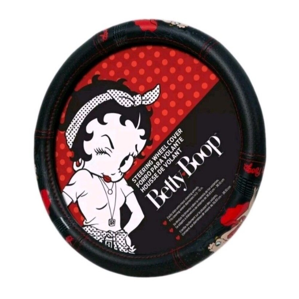 Betty Boop Steering Wheel Cover Synthetic Leather Car Truck